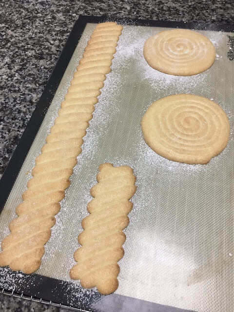 Biscuits cuillère après cuisson