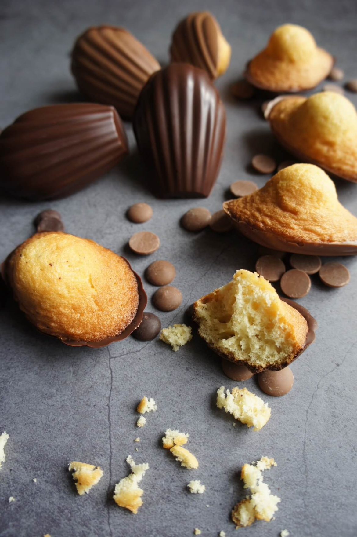 Madeleines au chocolat