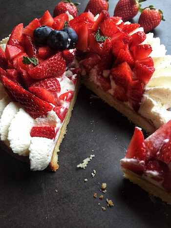 tarte aux fraises