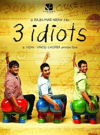 Affiche du film bollywood 3 idiots